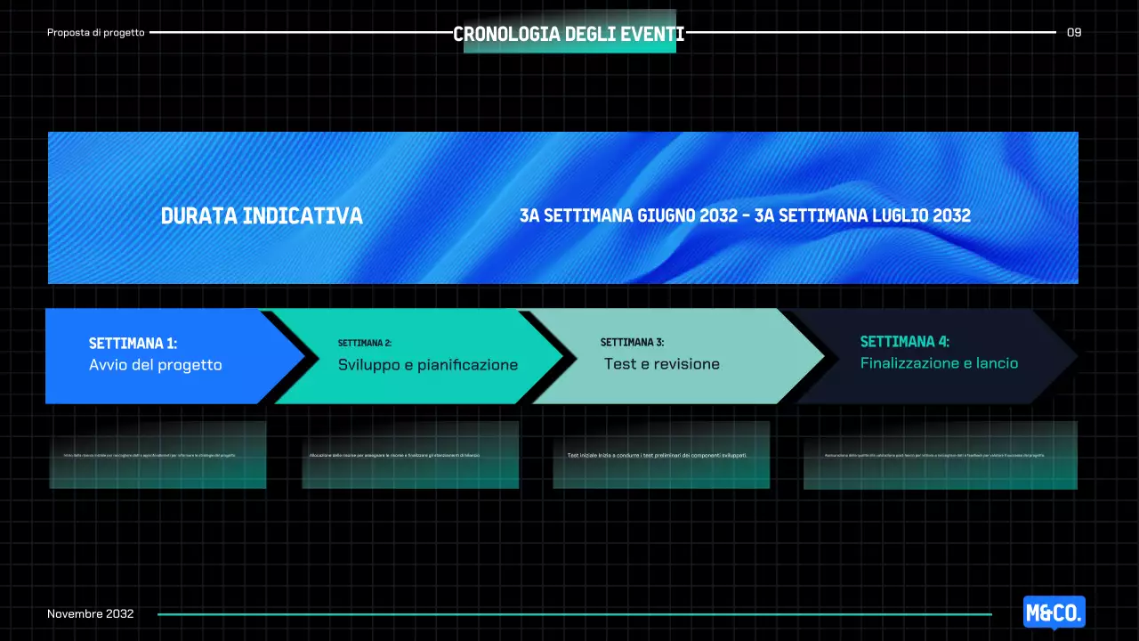 Proposta di progetto Blue Modern