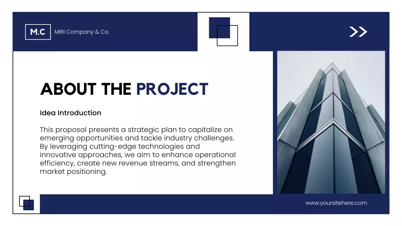 Apresentação da Proposta de Projeto Profissional Azul