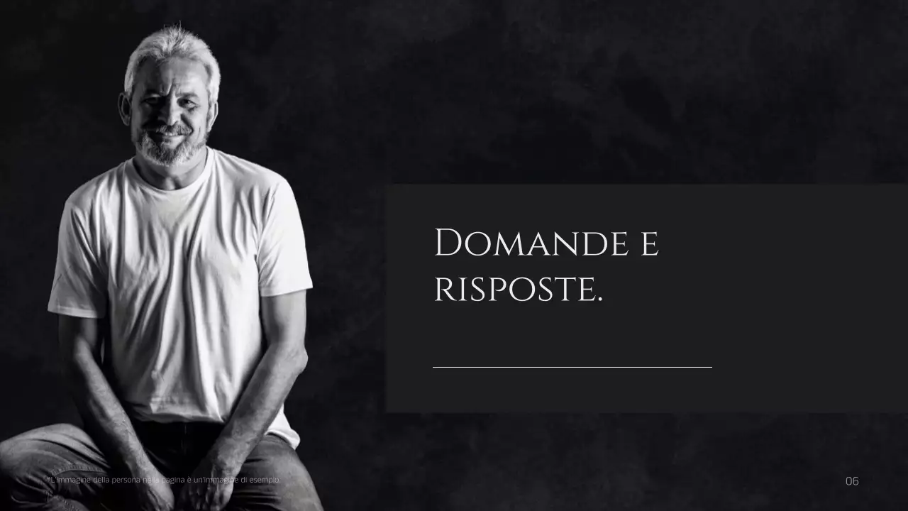 Profilo minimalista nero