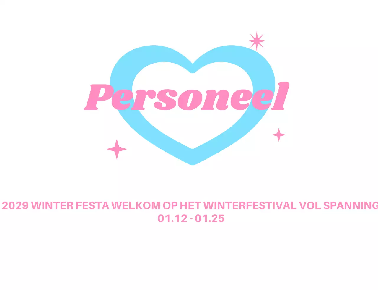 Hartvormig festival personeelslogo