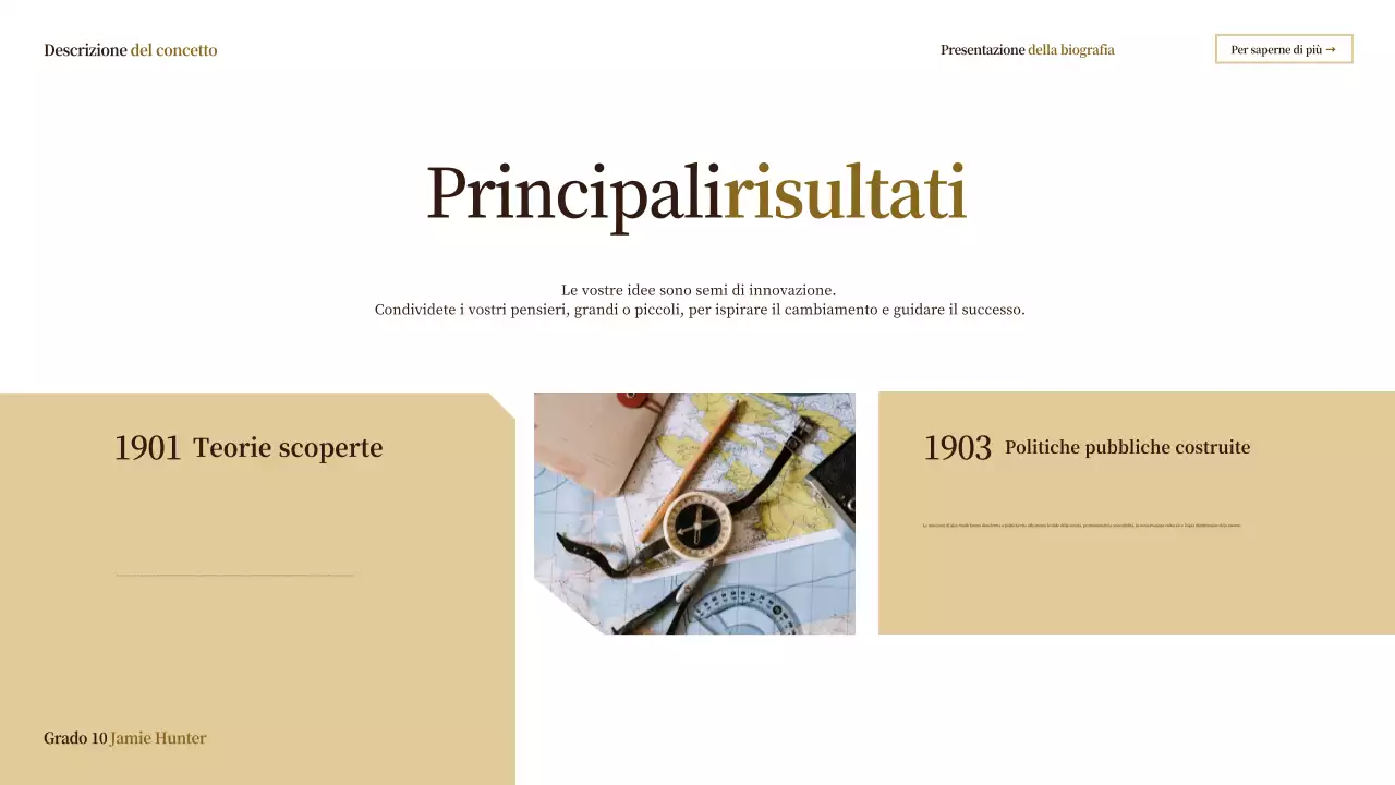 classe biografica vintage beige