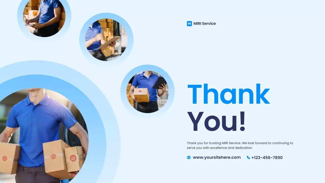 블루모던 딜리버리 프로모션 프리젠테이션