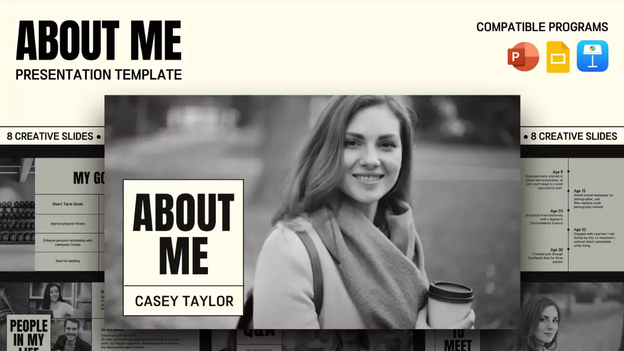 Beige Minimal Personal Introduction Presentation