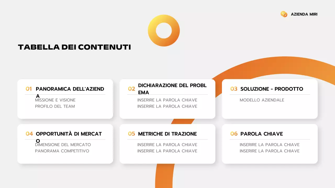 arancione moderno passo d'affari