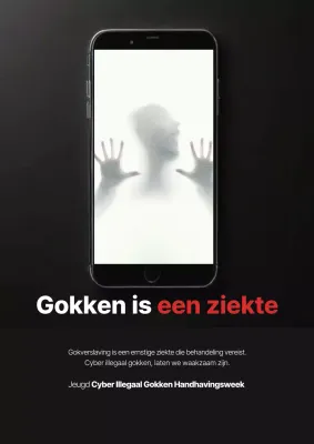 Zwarte eenvoudige bewustwordingscampagne