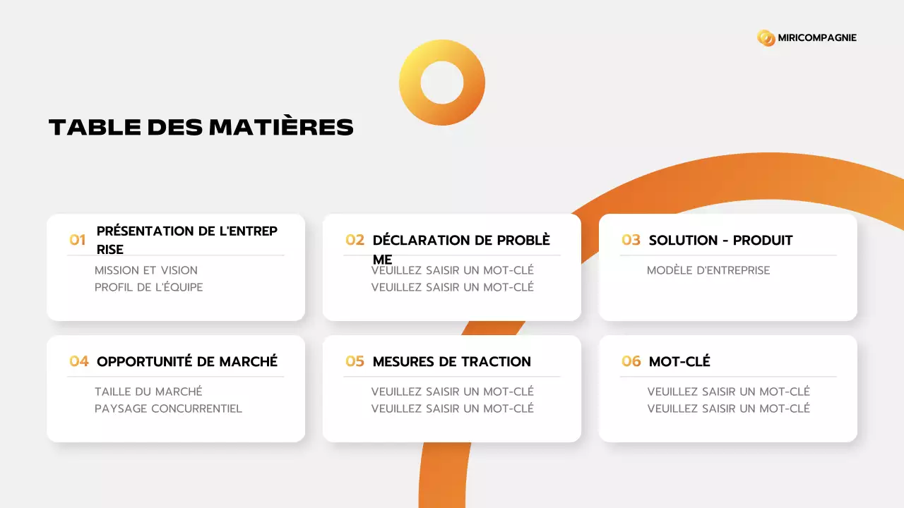 orange modern business pitch