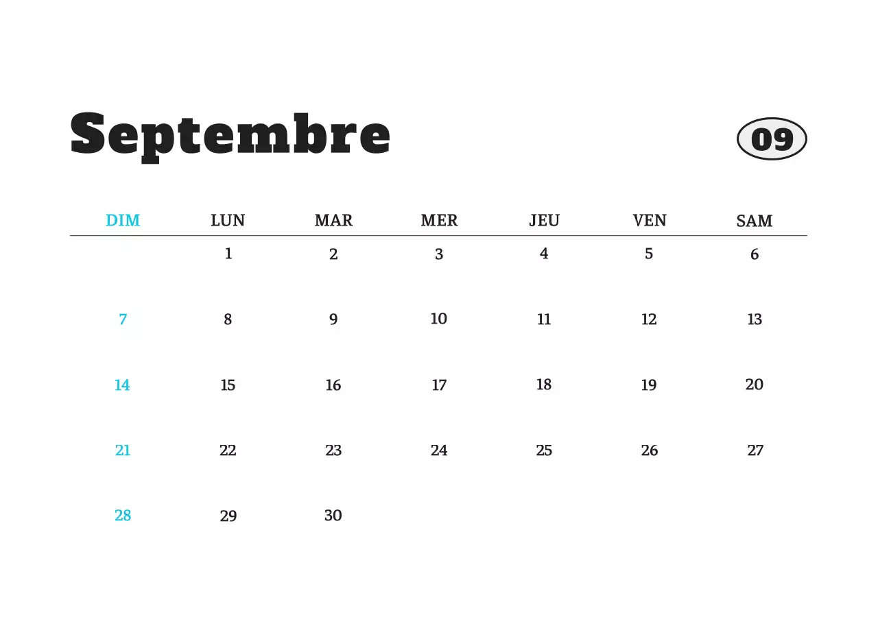 Calendrier photo blanc Neat Ballet Animal