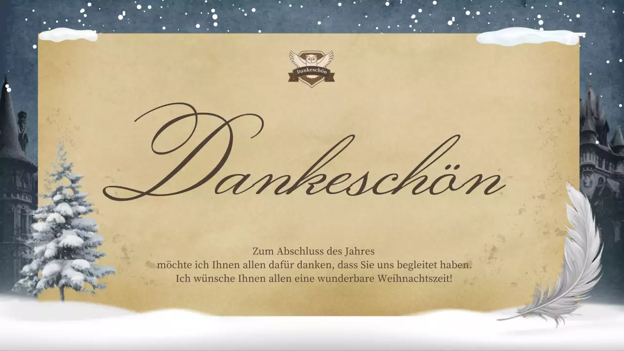 beige klassische Weihnachtseinladung