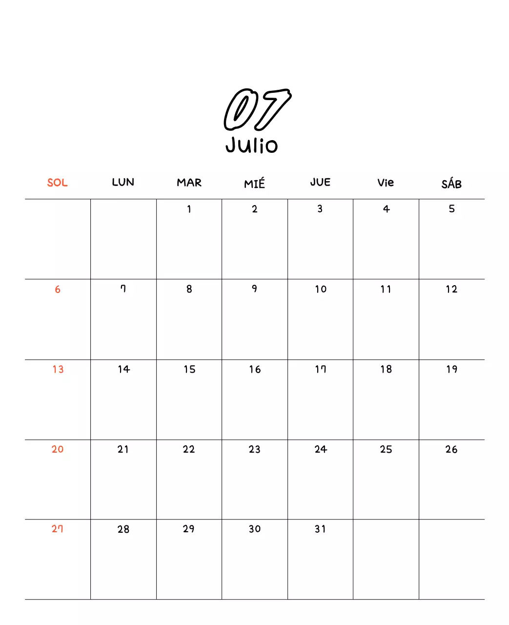 Adorable calendario de Año Nuevo