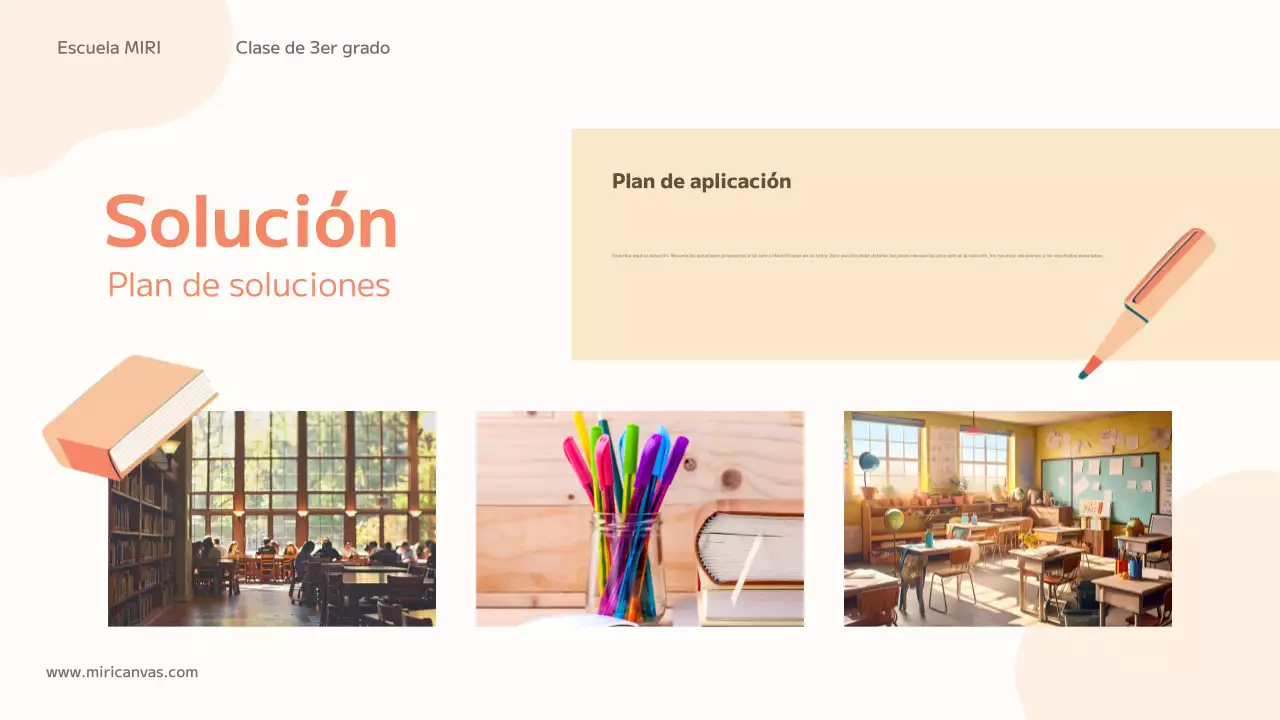 orange trendy education class