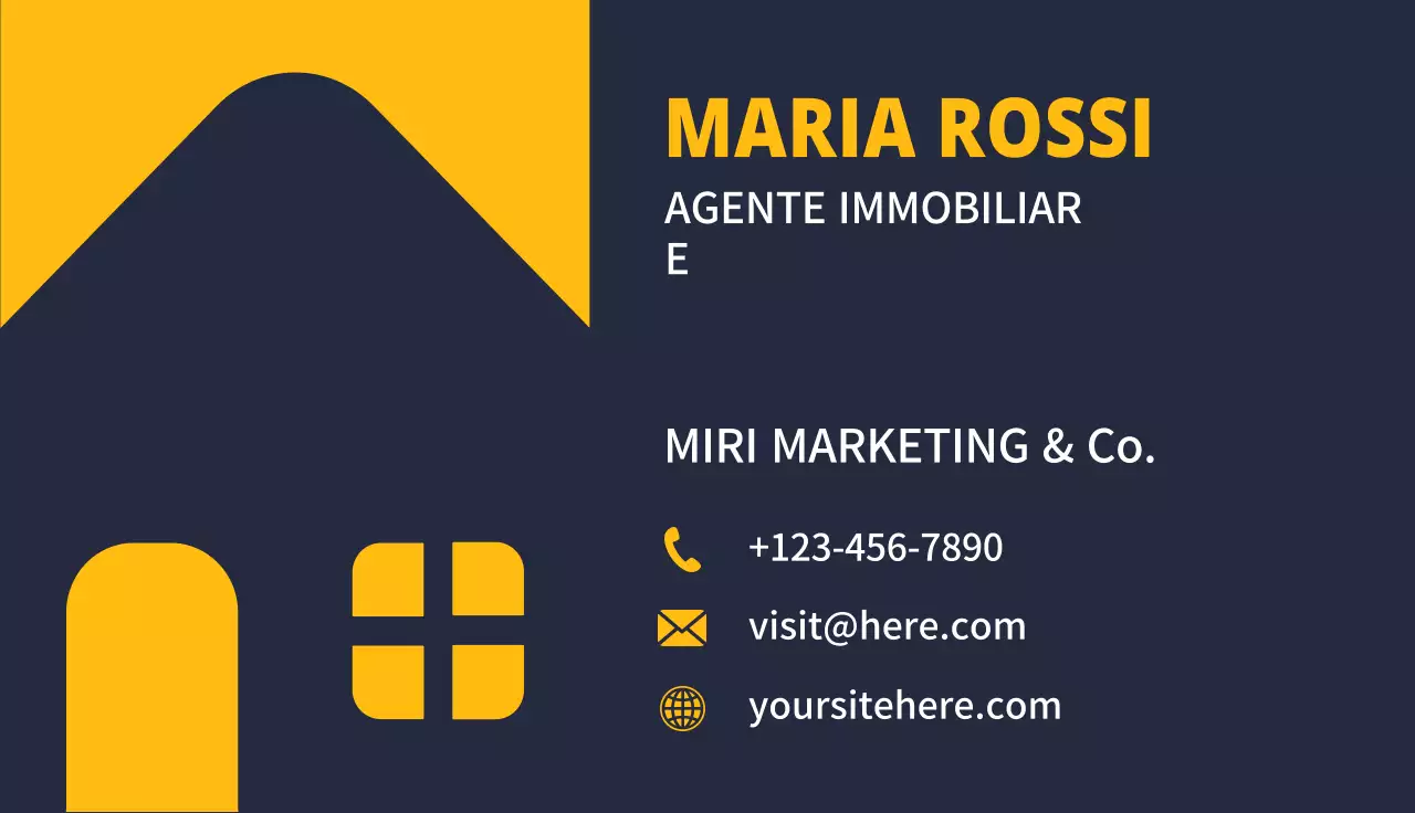 scheda immobiliare moderna della marina