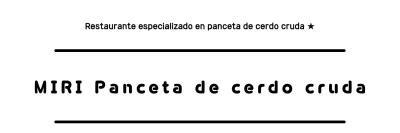 Anuncio de restaurante negro por defecto