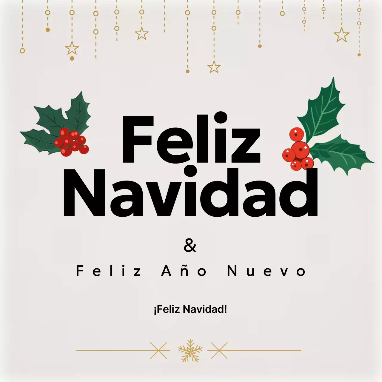 Fiestas navideñas Ivory Simple
