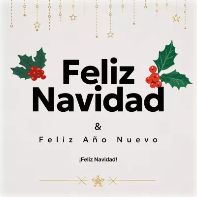 Fiestas navideñas Ivory Simple