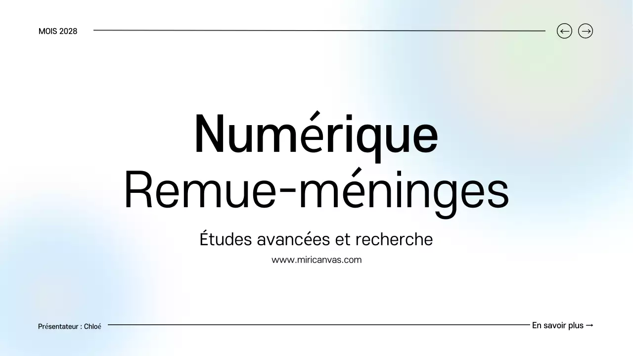 guide de brainstorming numérique bleu et vert propre