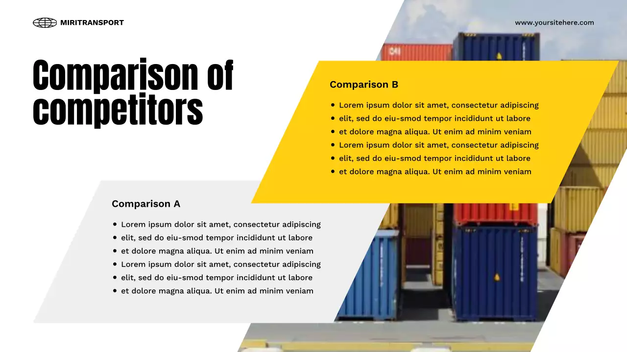 Yellow Modern Transport Presentation