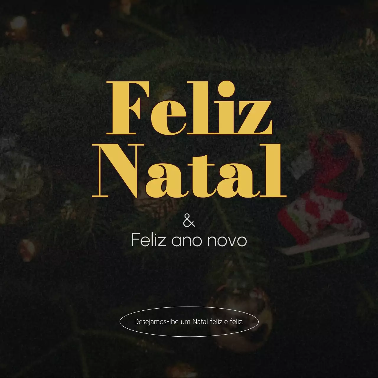 Cartão de Natal clássico abstrato