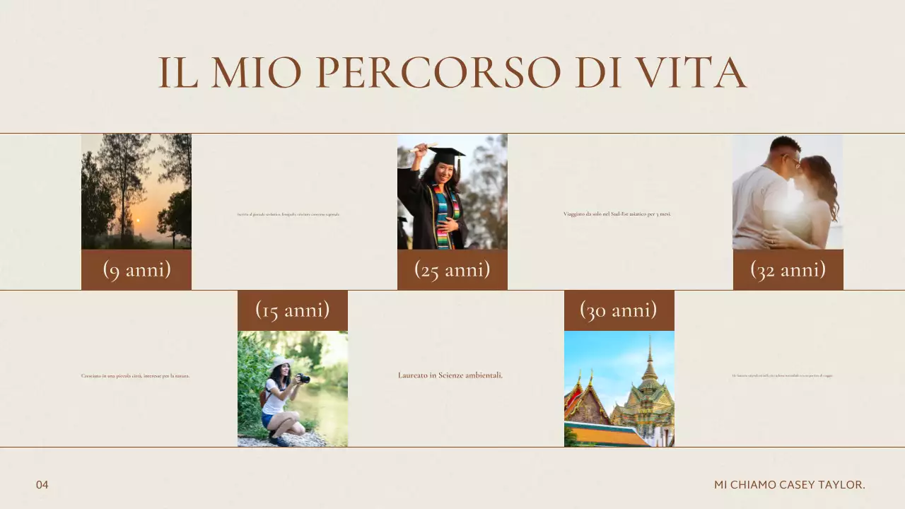 Beige Presentazione elegante su di me