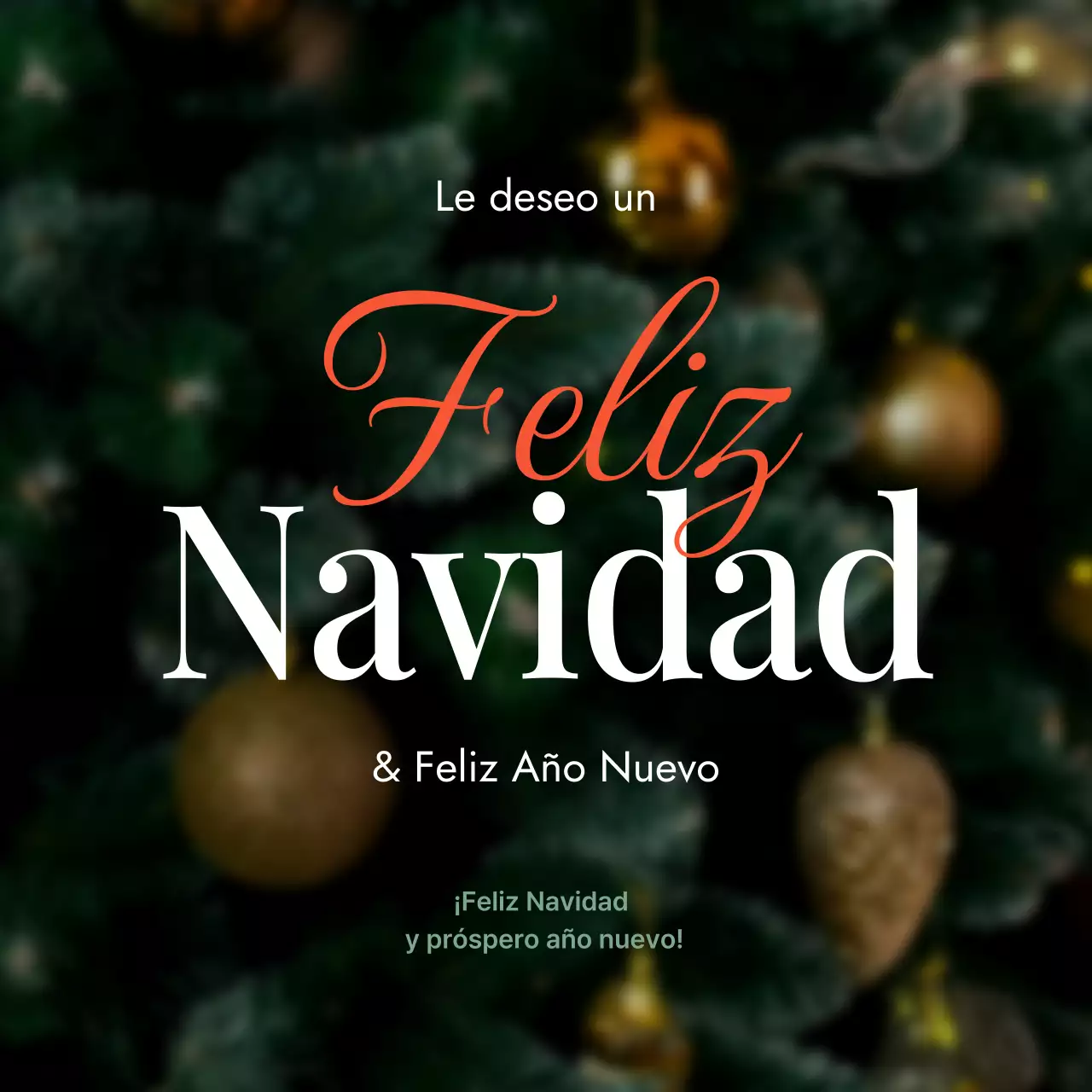Tarjeta de Navidad Clásica Abstracta