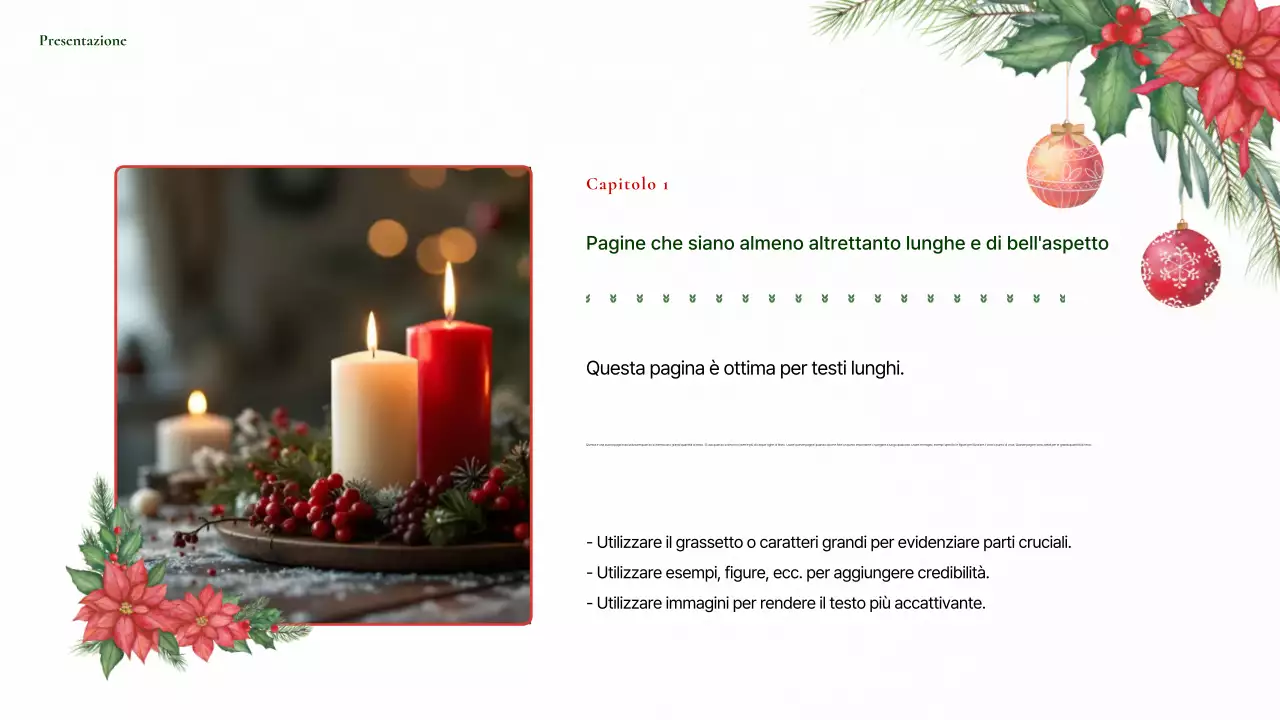 Pianificatore con sfondo natalizio ordinato in rosso e verde