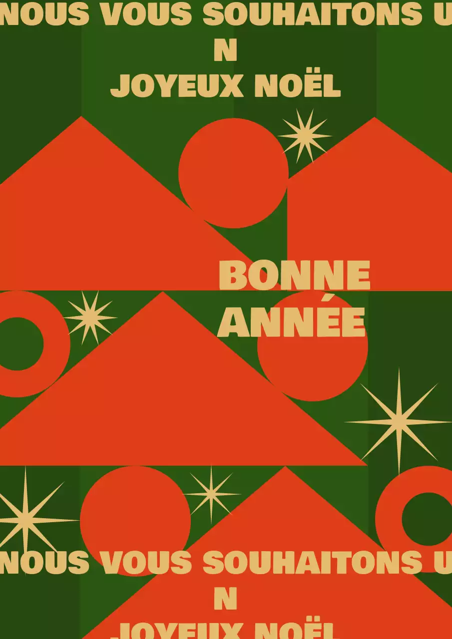 Carte de Noël Géométrie abstraite