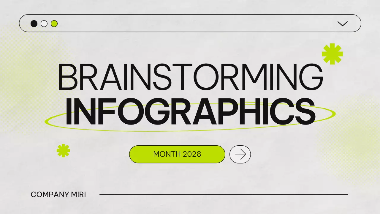 Bài thuyết trình hướng dẫn động não tối giản xanh