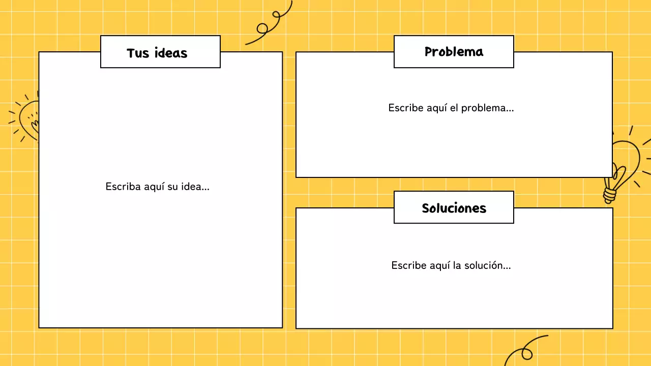 amarillo brainstorming infografía presentación