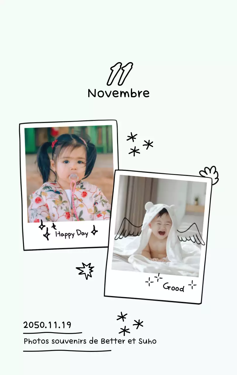 Calendrier photo du Nouvel An