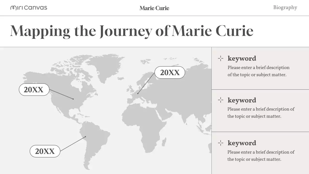 Beige Modern Biography Guide Presentation