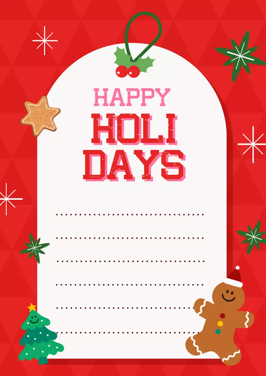 赤 ポップ ホリデー カード ポスター