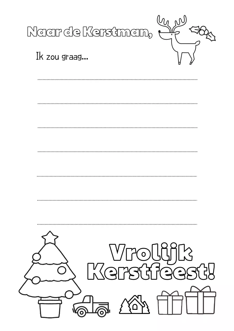 Eenvoudige kerstletters in wit