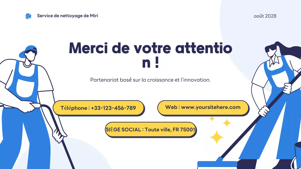 blue modern cleaning service introduction