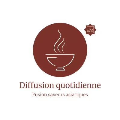 logo brun minimal pour l'alimentation