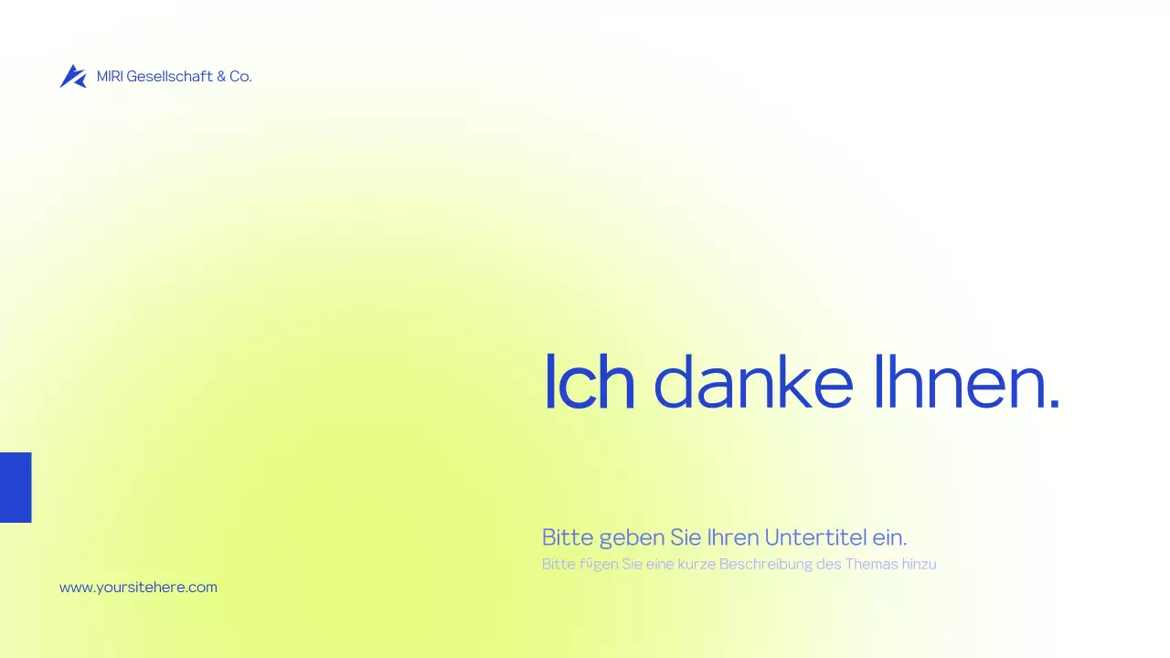 Grünes modernes Projektvorschlagsdokument