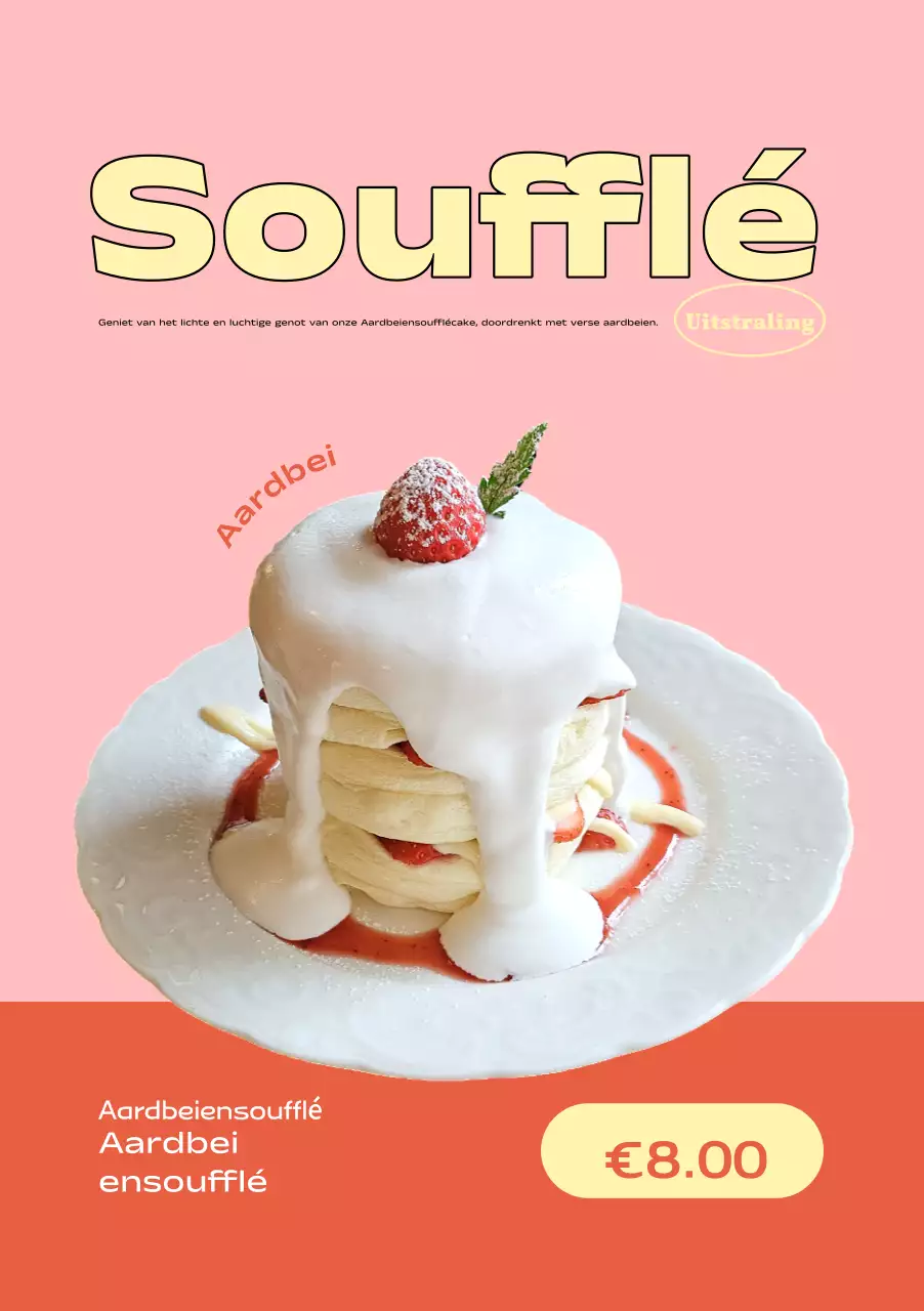 Pink Pop dessert advertentie