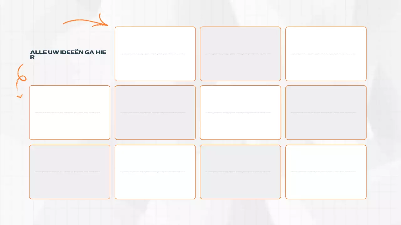 oranje modern brainstormdocument