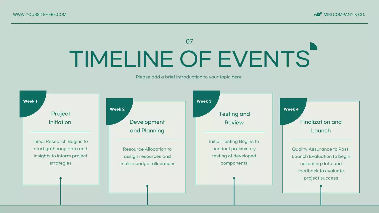Green Minimal Project Proposal Document Presentation