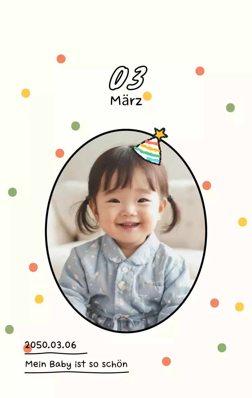 Niedlicher Neujahrs-Fotokalender