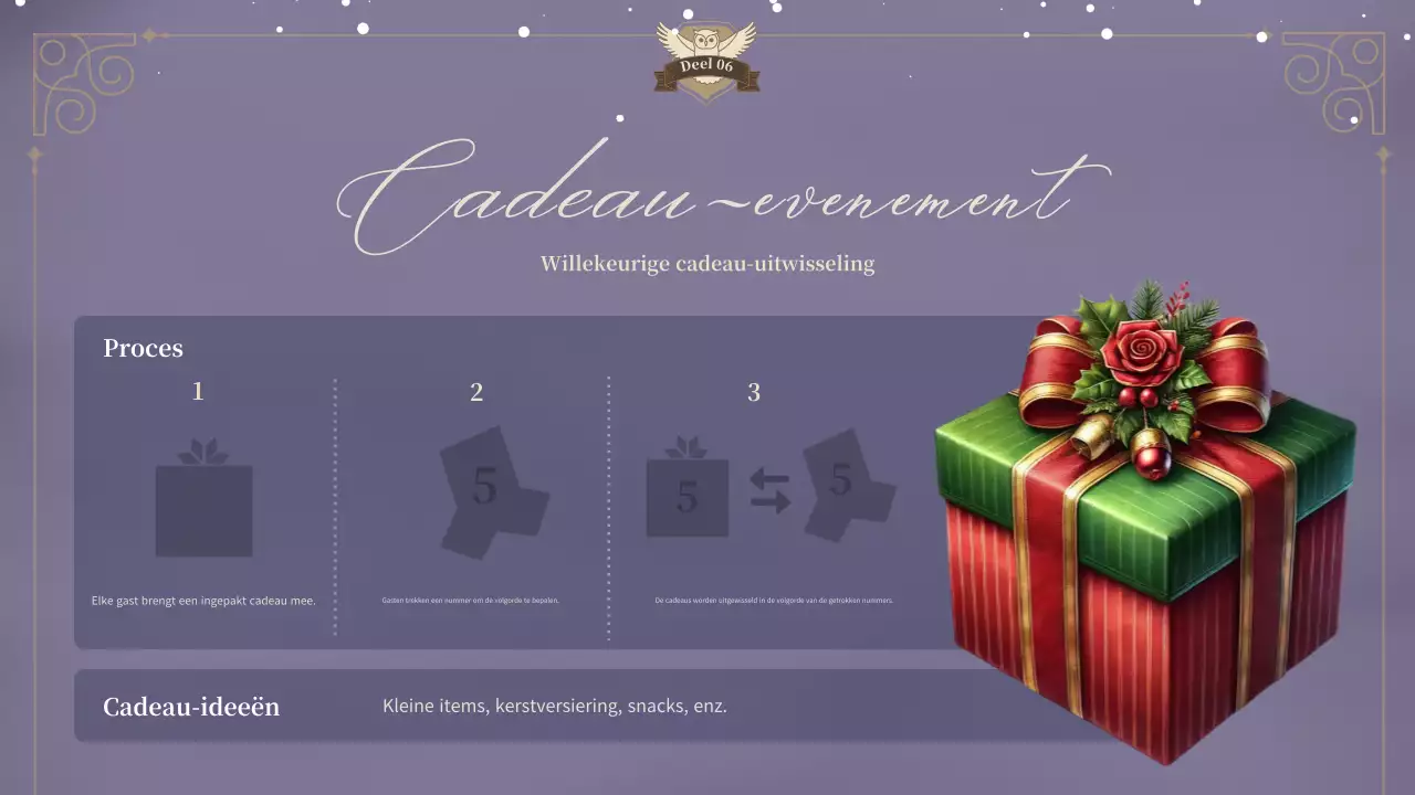 beige klassieke kerstuitnodiging