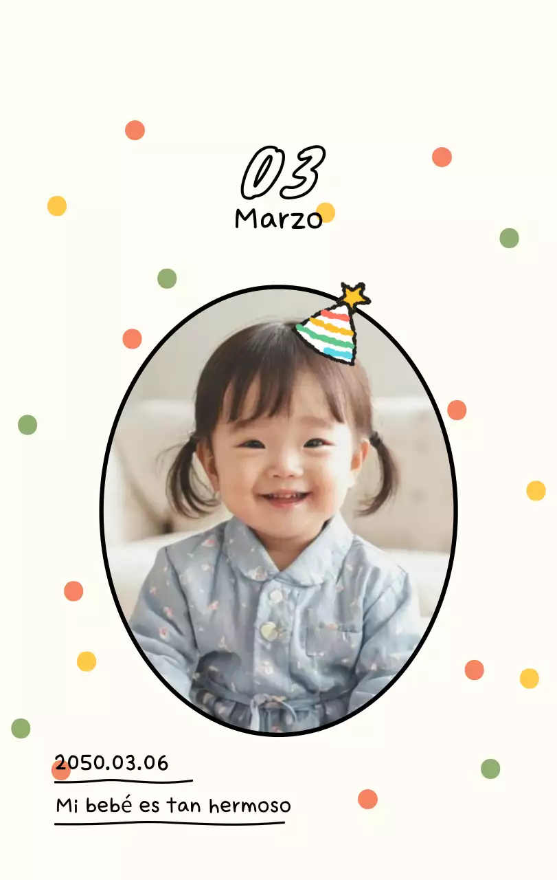 Bonito calendario con fotos de Año Nuevo