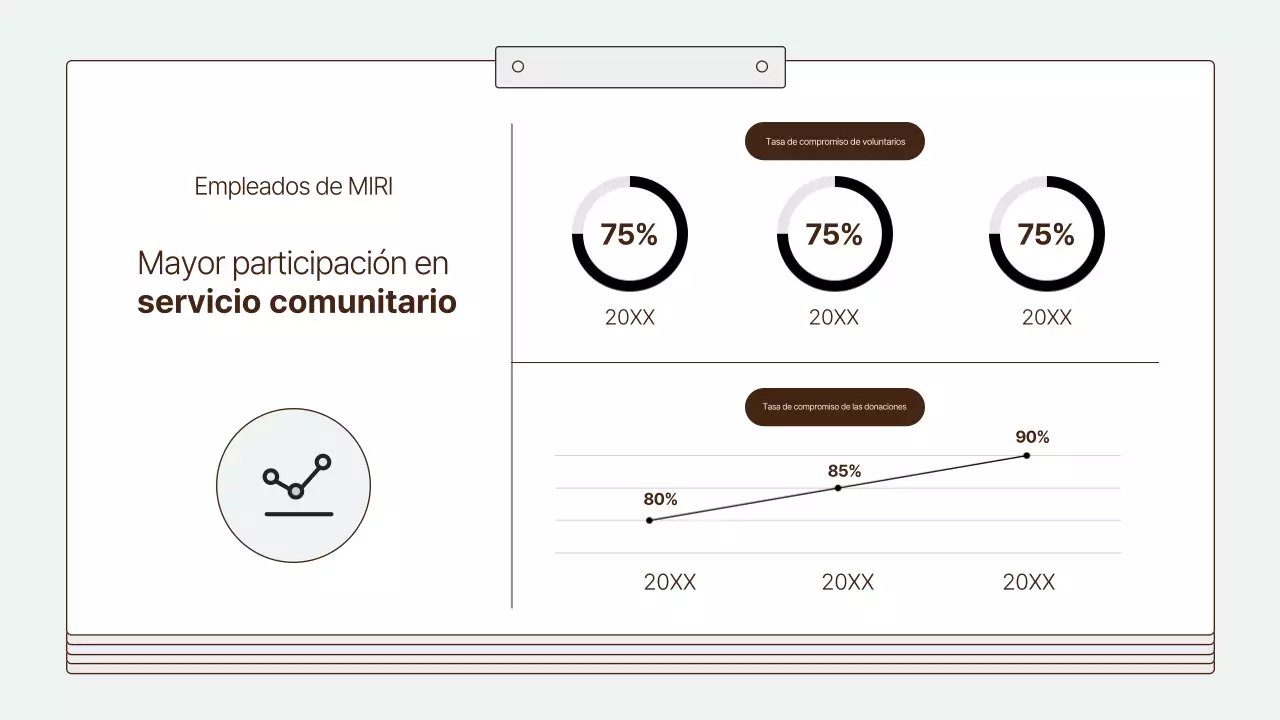 Un informe de responsabilidad social corporativa limpio y de color azul claro