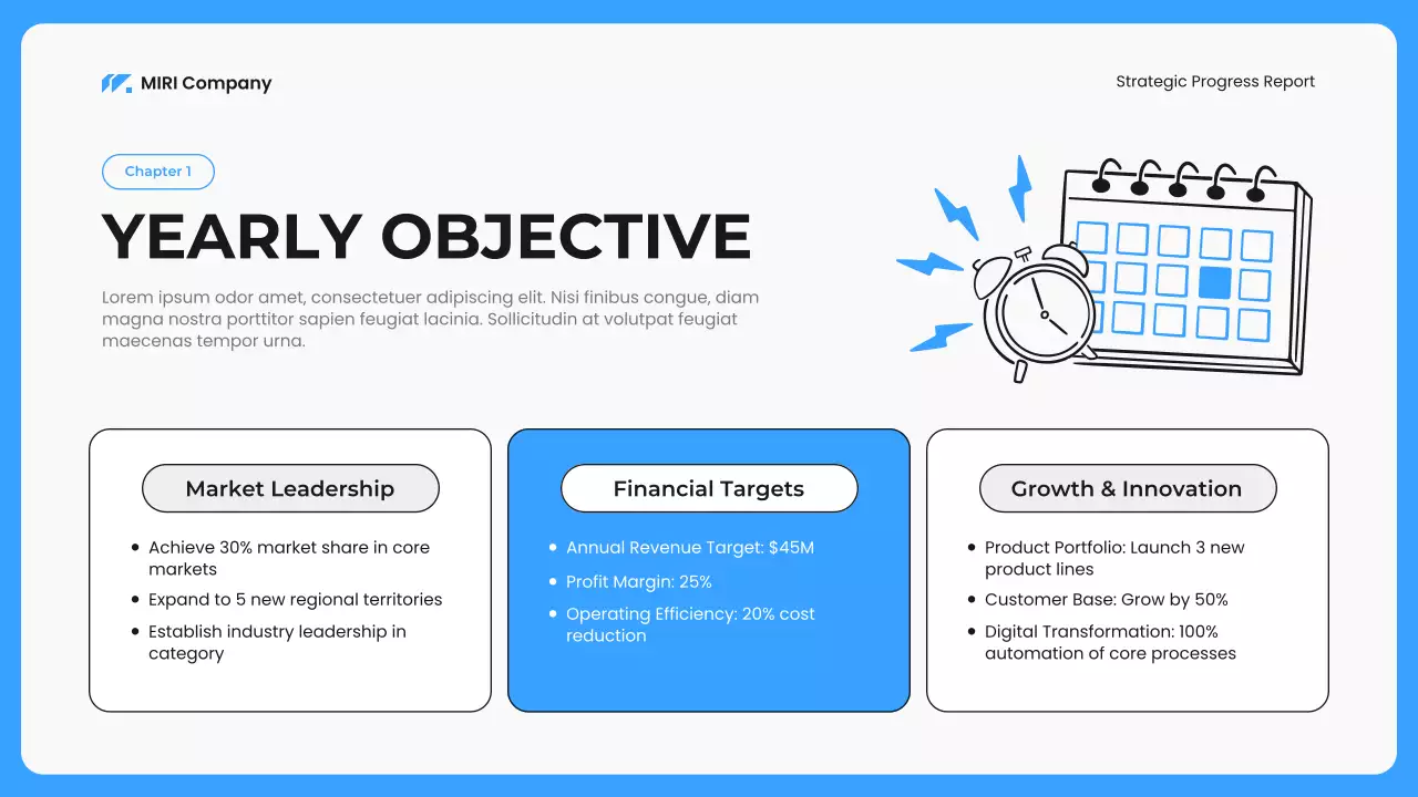 Blue Modern Business Report Presentation