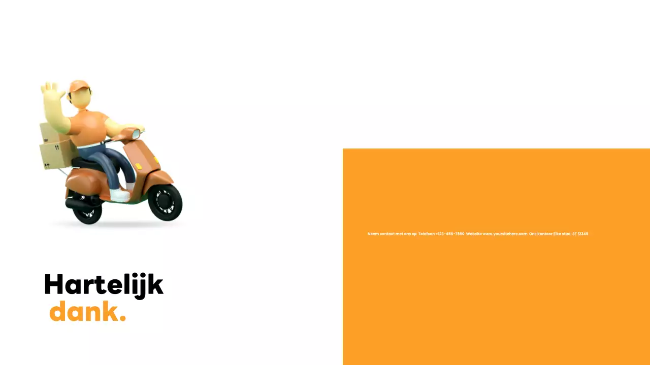 orange moderne levering introductie