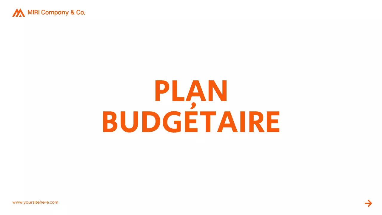 présentation d'une proposition de projet moderne orange