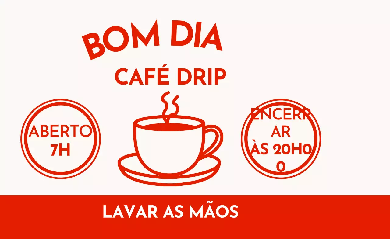 Promover um café moderno com estilo retro
