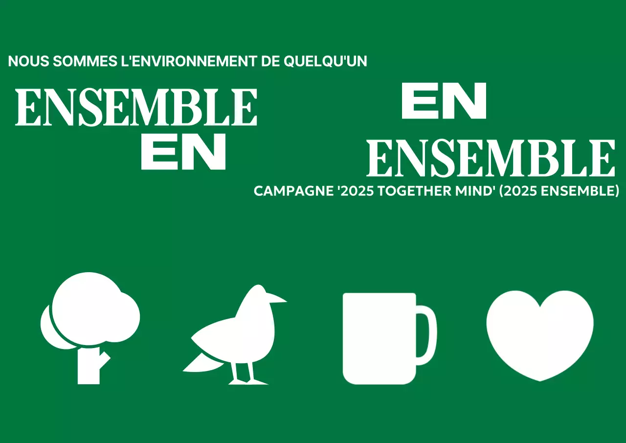 Campagnes environnementales simples avec icônes