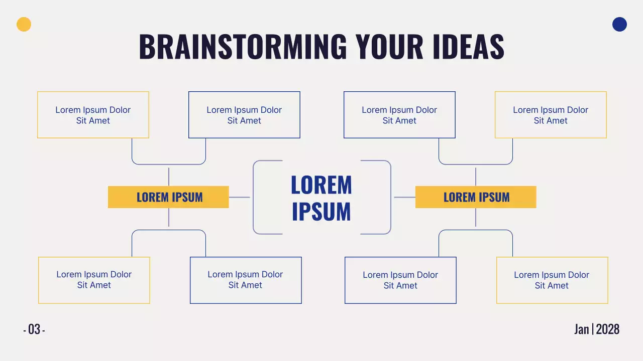 Blue Modern Brainstorming Presentation