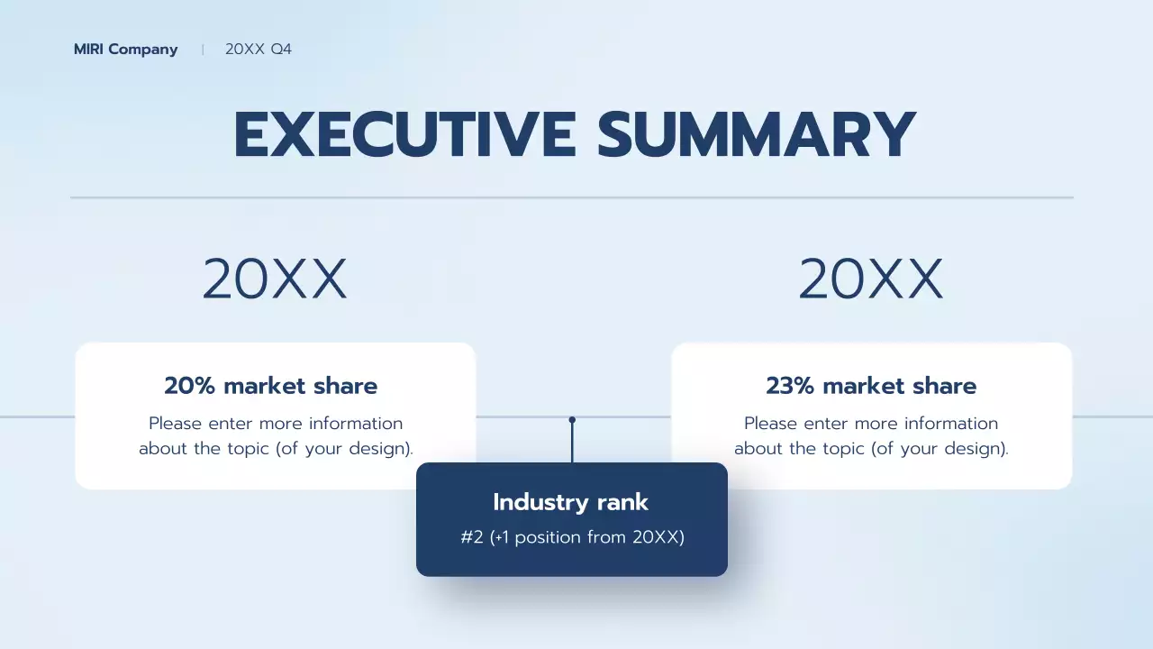 Blue Professional Business Report Presentation