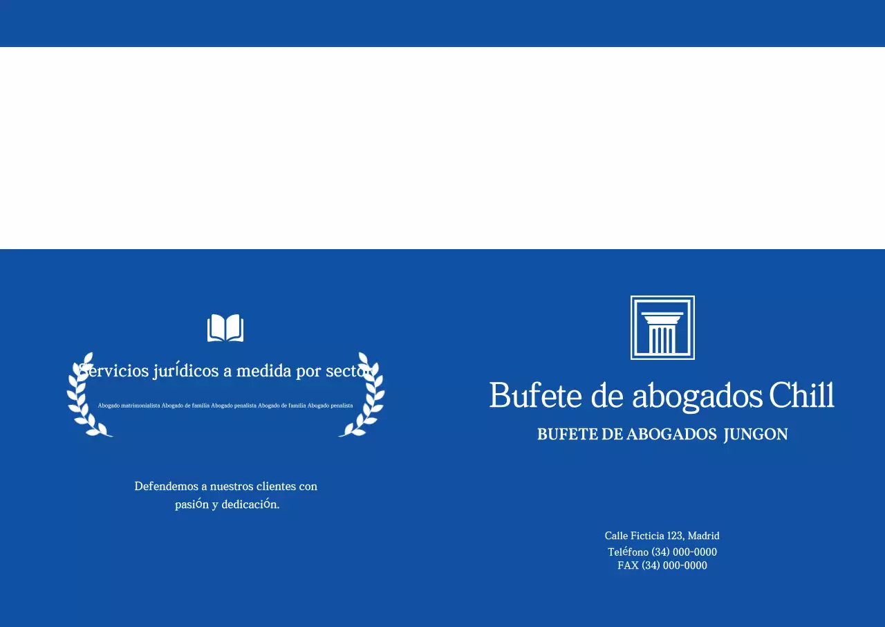 Publicidad sencilla para bufetes de abogados