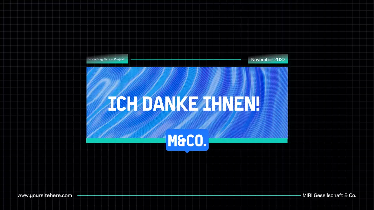 Blue Modern Projektvorschlag